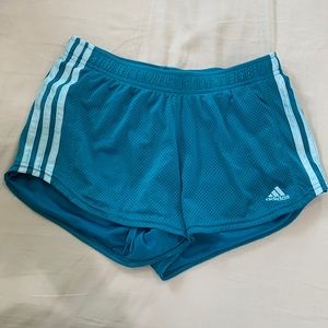 Blue adidas shorts